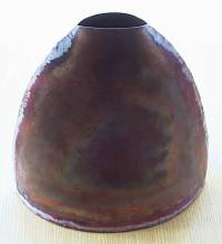 Kupfervase rund